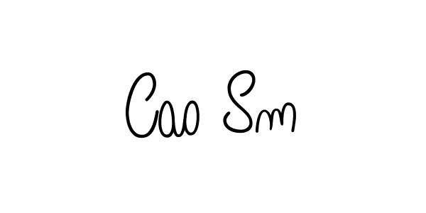 Cao Sm stylish signature style. Best Handwritten Sign (Angelique-Rose-font-FFP) for my name. Handwritten Signature Collection Ideas for my name Cao Sm. Cao Sm signature style 5 images and pictures png