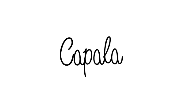 How to make Capala name signature. Use Angelique-Rose-font-FFP style for creating short signs online. This is the latest handwritten sign. Capala signature style 5 images and pictures png