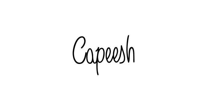 Use a signature maker to create a handwritten signature online. With this signature software, you can design (Angelique-Rose-font-FFP) your own signature for name Capeesh. Capeesh signature style 5 images and pictures png