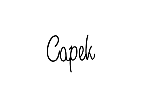 Also we have Capek name is the best signature style. Create professional handwritten signature collection using Angelique-Rose-font-FFP autograph style. Capek signature style 5 images and pictures png