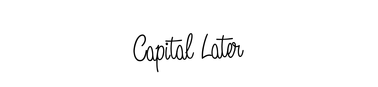 Similarly Angelique-Rose-font-FFP is the best handwritten signature design. Signature creator online .You can use it as an online autograph creator for name Capital Later. Capital Later signature style 5 images and pictures png