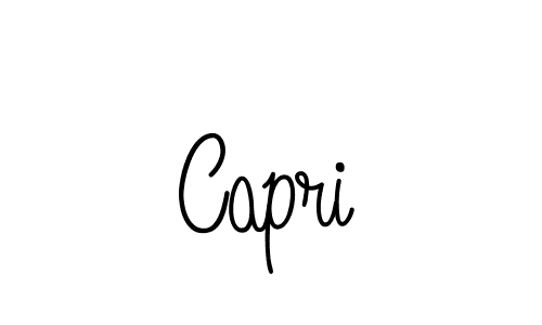 The best way (Angelique-Rose-font-FFP) to make a short signature is to pick only two or three words in your name. The name Capri include a total of six letters. For converting this name. Capri signature style 5 images and pictures png