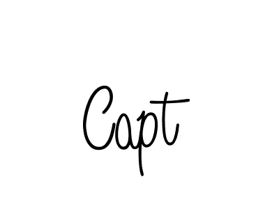 Make a beautiful signature design for name Capt. With this signature (Angelique-Rose-font-FFP) style, you can create a handwritten signature for free. Capt signature style 5 images and pictures png