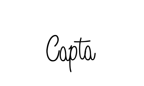 Use a signature maker to create a handwritten signature online. With this signature software, you can design (Angelique-Rose-font-FFP) your own signature for name Capta. Capta signature style 5 images and pictures png