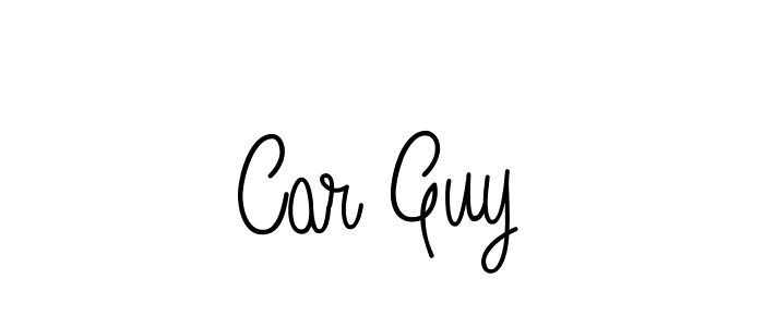 Car Guy stylish signature style. Best Handwritten Sign (Angelique-Rose-font-FFP) for my name. Handwritten Signature Collection Ideas for my name Car Guy. Car Guy signature style 5 images and pictures png