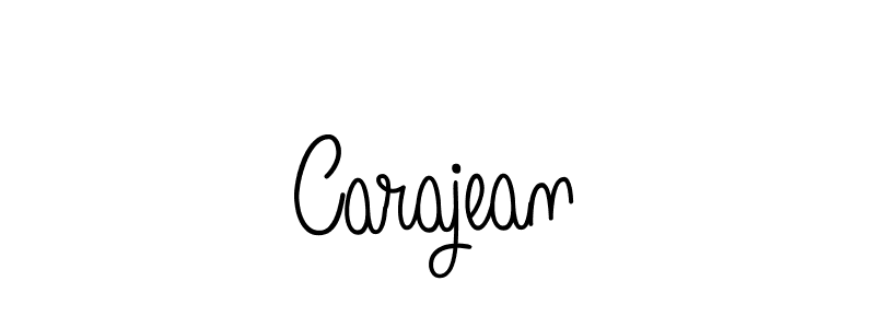 You should practise on your own different ways (Angelique-Rose-font-FFP) to write your name (Carajean) in signature. don't let someone else do it for you. Carajean signature style 5 images and pictures png