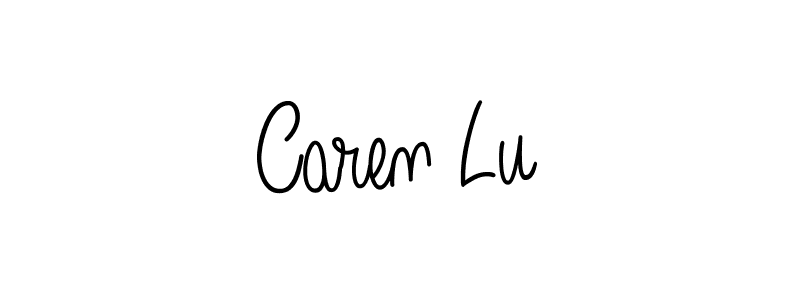 Use a signature maker to create a handwritten signature online. With this signature software, you can design (Angelique-Rose-font-FFP) your own signature for name Caren Lu. Caren Lu signature style 5 images and pictures png