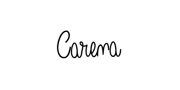 Make a beautiful signature design for name Carena. With this signature (Angelique-Rose-font-FFP) style, you can create a handwritten signature for free. Carena signature style 5 images and pictures png