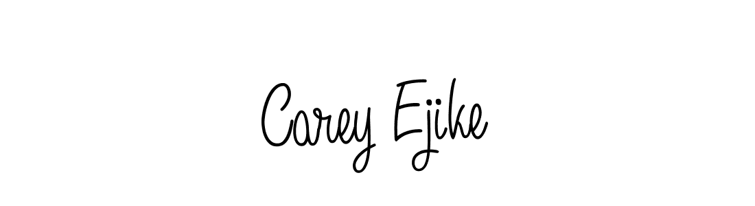 Design your own signature with our free online signature maker. With this signature software, you can create a handwritten (Angelique-Rose-font-FFP) signature for name Carey Ejike. Carey Ejike signature style 5 images and pictures png