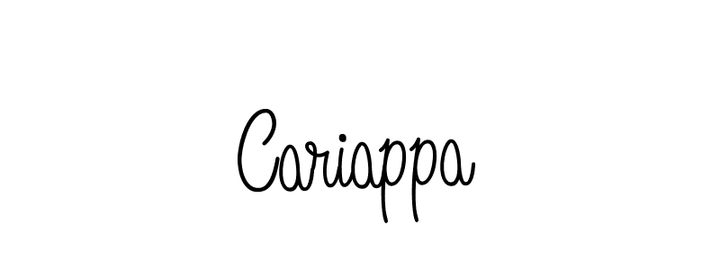 You should practise on your own different ways (Angelique-Rose-font-FFP) to write your name (Cariappa) in signature. don't let someone else do it for you. Cariappa signature style 5 images and pictures png