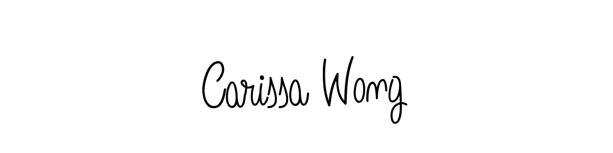 Also we have Carissa Wong name is the best signature style. Create professional handwritten signature collection using Angelique-Rose-font-FFP autograph style. Carissa Wong signature style 5 images and pictures png