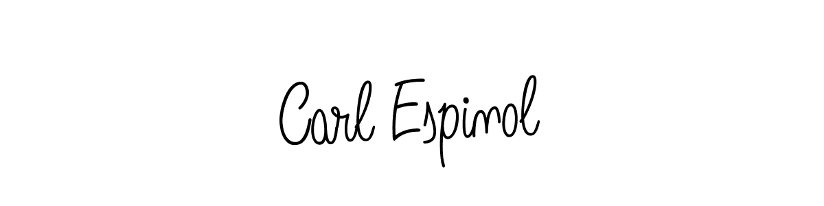 You should practise on your own different ways (Angelique-Rose-font-FFP) to write your name (Carl Espinol) in signature. don't let someone else do it for you. Carl Espinol signature style 5 images and pictures png