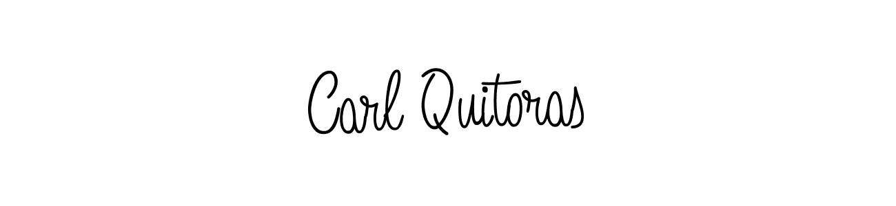 Design your own signature with our free online signature maker. With this signature software, you can create a handwritten (Angelique-Rose-font-FFP) signature for name Carl Quitoras. Carl Quitoras signature style 5 images and pictures png