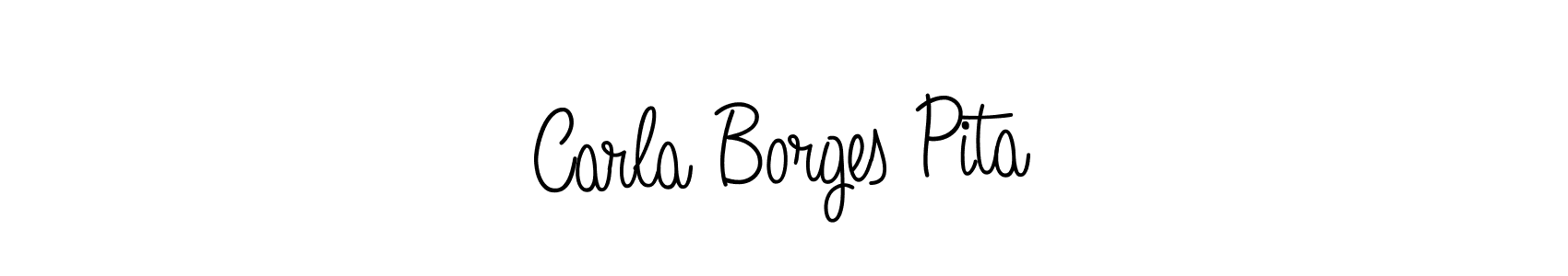 Design your own signature with our free online signature maker. With this signature software, you can create a handwritten (Angelique-Rose-font-FFP) signature for name Carla Borges Pita. Carla Borges Pita signature style 5 images and pictures png