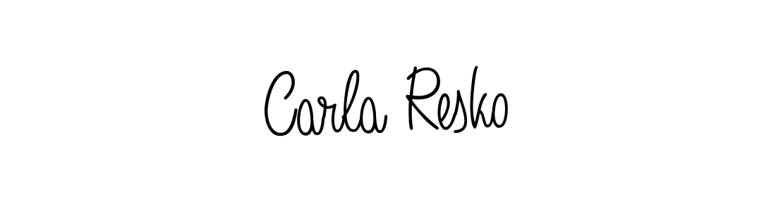 Check out images of Autograph of Carla Resko name. Actor Carla Resko Signature Style. Angelique-Rose-font-FFP is a professional sign style online. Carla Resko signature style 5 images and pictures png