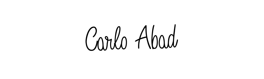 Use a signature maker to create a handwritten signature online. With this signature software, you can design (Angelique-Rose-font-FFP) your own signature for name Carlo Abad. Carlo Abad signature style 5 images and pictures png