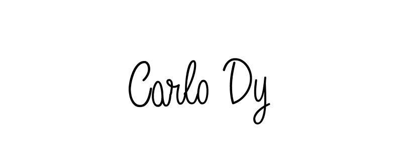 You should practise on your own different ways (Angelique-Rose-font-FFP) to write your name (Carlo Dy) in signature. don't let someone else do it for you. Carlo Dy signature style 5 images and pictures png