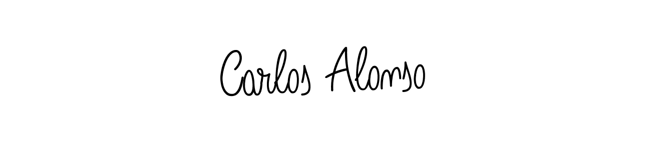 The best way (Angelique-Rose-font-FFP) to make a short signature is to pick only two or three words in your name. The name Carlos Alonso include a total of six letters. For converting this name. Carlos Alonso signature style 5 images and pictures png