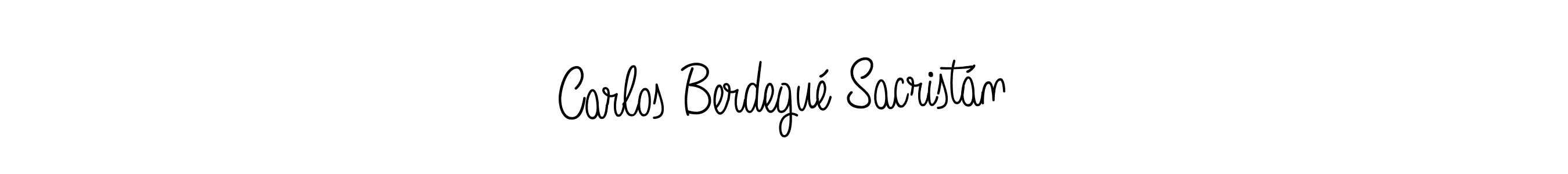 Similarly Angelique-Rose-font-FFP is the best handwritten signature design. Signature creator online .You can use it as an online autograph creator for name Carlos Berdegué Sacristán. Carlos Berdegué Sacristán signature style 5 images and pictures png