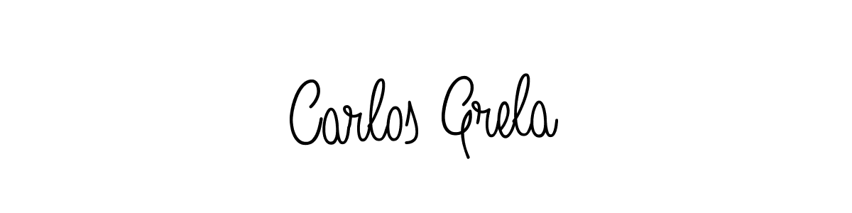 Design your own signature with our free online signature maker. With this signature software, you can create a handwritten (Angelique-Rose-font-FFP) signature for name Carlos Grela. Carlos Grela signature style 5 images and pictures png