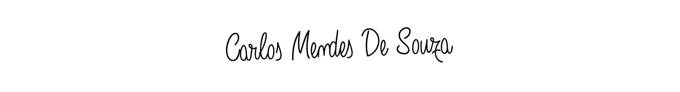Carlos Mendes De Souza stylish signature style. Best Handwritten Sign (Angelique-Rose-font-FFP) for my name. Handwritten Signature Collection Ideas for my name Carlos Mendes De Souza. Carlos Mendes De Souza signature style 5 images and pictures png