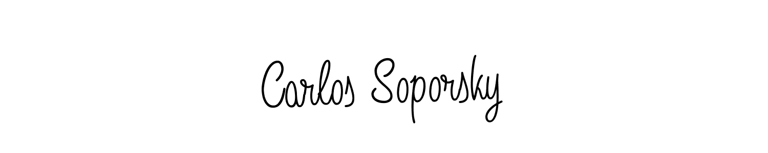 Create a beautiful signature design for name Carlos Soporsky. With this signature (Angelique-Rose-font-FFP) fonts, you can make a handwritten signature for free. Carlos Soporsky signature style 5 images and pictures png