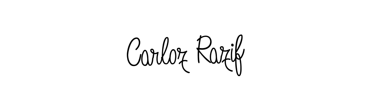 Check out images of Autograph of Carloz Razif name. Actor Carloz Razif Signature Style. Angelique-Rose-font-FFP is a professional sign style online. Carloz Razif signature style 5 images and pictures png