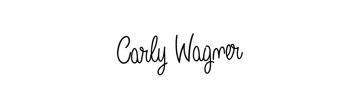 How to make Carly Wagner name signature. Use Angelique-Rose-font-FFP style for creating short signs online. This is the latest handwritten sign. Carly Wagner signature style 5 images and pictures png