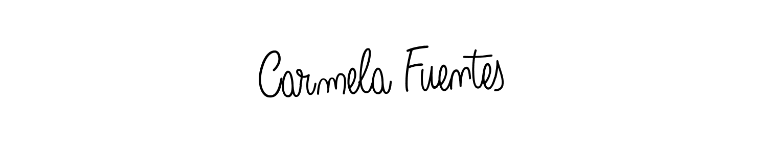 Also we have Carmela Fuentes name is the best signature style. Create professional handwritten signature collection using Angelique-Rose-font-FFP autograph style. Carmela Fuentes signature style 5 images and pictures png