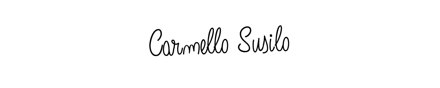 It looks lik you need a new signature style for name Carmello Susilo. Design unique handwritten (Angelique-Rose-font-FFP) signature with our free signature maker in just a few clicks. Carmello Susilo signature style 5 images and pictures png