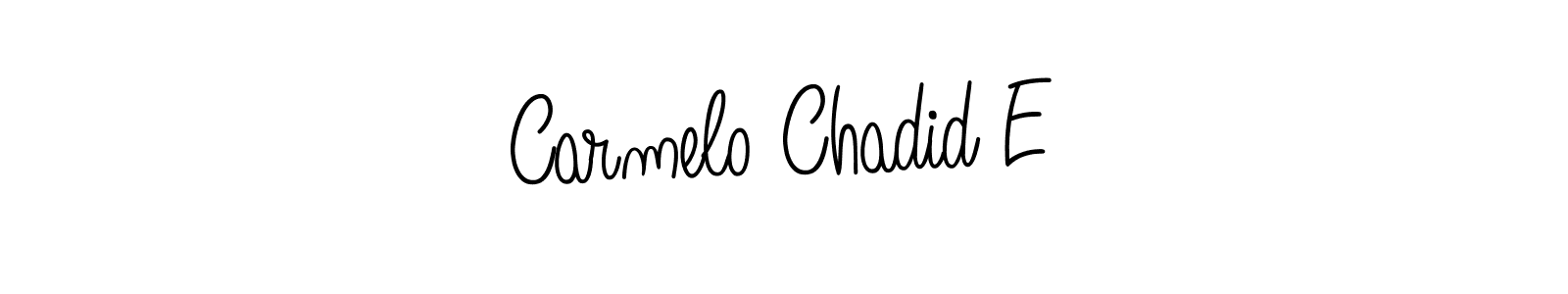 if you are searching for the best signature style for your name Carmelo Chadid E. so please give up your signature search. here we have designed multiple signature styles  using Angelique-Rose-font-FFP. Carmelo Chadid E signature style 5 images and pictures png