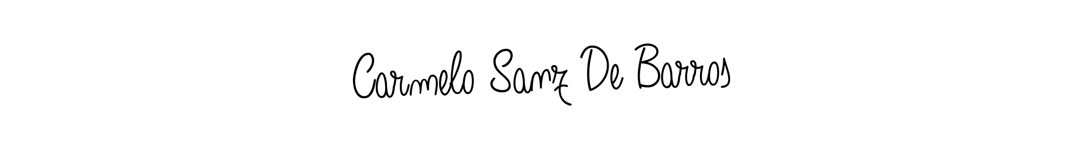 Design your own signature with our free online signature maker. With this signature software, you can create a handwritten (Angelique-Rose-font-FFP) signature for name Carmelo Sanz De Barros. Carmelo Sanz De Barros signature style 5 images and pictures png