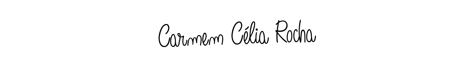 Carmem Célia Rocha stylish signature style. Best Handwritten Sign (Angelique-Rose-font-FFP) for my name. Handwritten Signature Collection Ideas for my name Carmem Célia Rocha. Carmem Célia Rocha signature style 5 images and pictures png