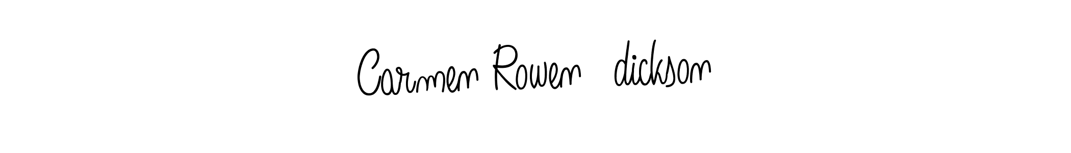 Make a beautiful signature design for name Carmen Rowen dickson. Use this online signature maker to create a handwritten signature for free. Carmen Rowen dickson signature style 5 images and pictures png