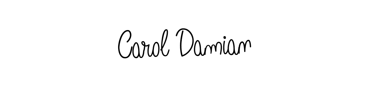 How to make Carol Damian signature? Angelique-Rose-font-FFP is a professional autograph style. Create handwritten signature for Carol Damian name. Carol Damian signature style 5 images and pictures png