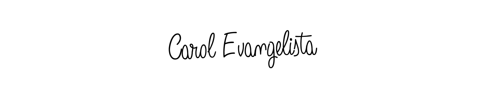 The best way (Angelique-Rose-font-FFP) to make a short signature is to pick only two or three words in your name. The name Carol Evangelista include a total of six letters. For converting this name. Carol Evangelista signature style 5 images and pictures png