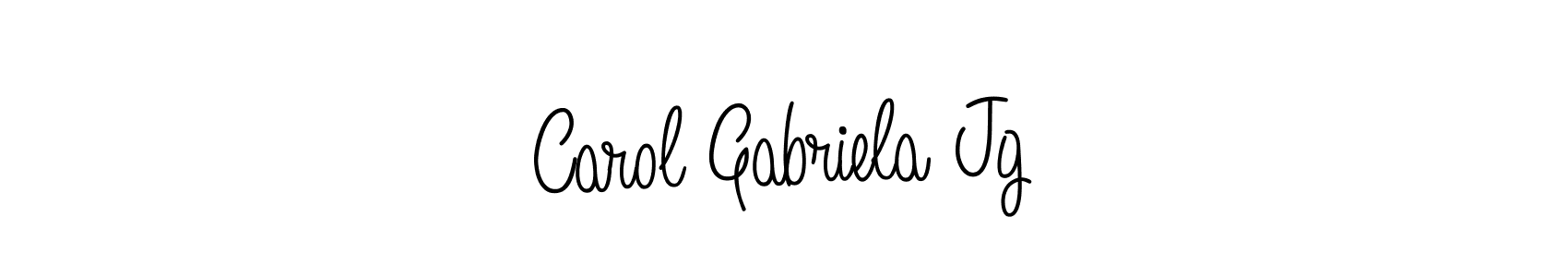 How to Draw Carol Gabriela Jg signature style? Angelique-Rose-font-FFP is a latest design signature styles for name Carol Gabriela Jg. Carol Gabriela Jg signature style 5 images and pictures png