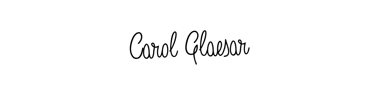 Carol Glaesar stylish signature style. Best Handwritten Sign (Angelique-Rose-font-FFP) for my name. Handwritten Signature Collection Ideas for my name Carol Glaesar. Carol Glaesar signature style 5 images and pictures png