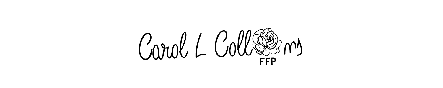 How to make Carol L Coll8ns signature? Angelique-Rose-font-FFP is a professional autograph style. Create handwritten signature for Carol L Coll8ns name. Carol L Coll8ns signature style 5 images and pictures png