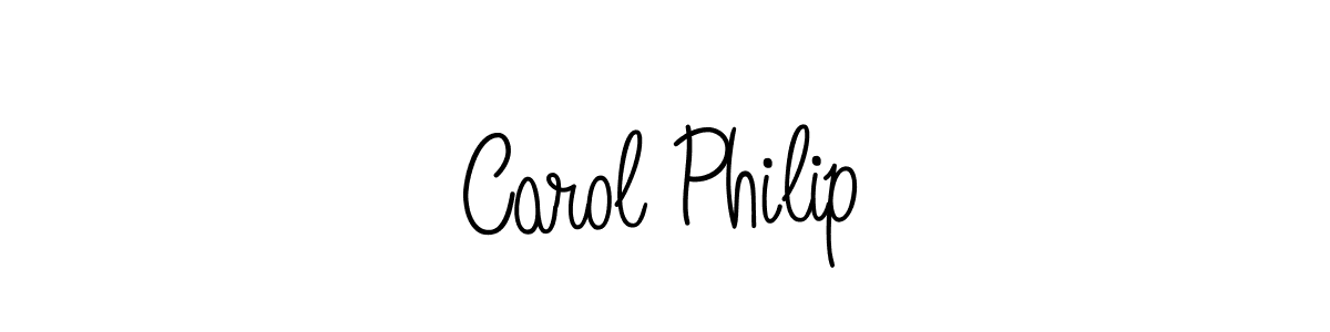 How to make Carol Philip signature? Angelique-Rose-font-FFP is a professional autograph style. Create handwritten signature for Carol Philip name. Carol Philip signature style 5 images and pictures png