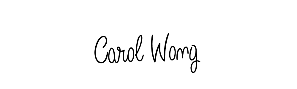 Make a beautiful signature design for name Carol Wong. Use this online signature maker to create a handwritten signature for free. Carol Wong signature style 5 images and pictures png