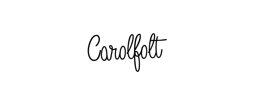 Use a signature maker to create a handwritten signature online. With this signature software, you can design (Angelique-Rose-font-FFP) your own signature for name Carolfolt. Carolfolt signature style 5 images and pictures png