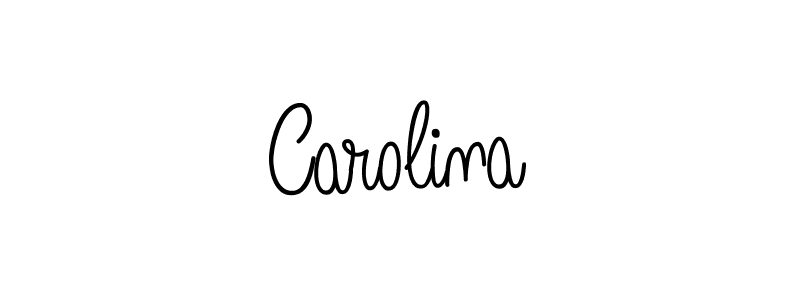 Create a beautiful signature design for name Carolina. With this signature (Angelique-Rose-font-FFP) fonts, you can make a handwritten signature for free. Carolina signature style 5 images and pictures png
