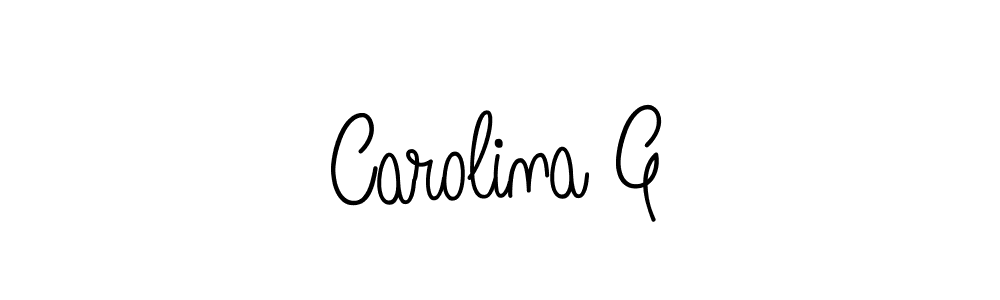 if you are searching for the best signature style for your name Carolina G. so please give up your signature search. here we have designed multiple signature styles  using Angelique-Rose-font-FFP. Carolina G signature style 5 images and pictures png