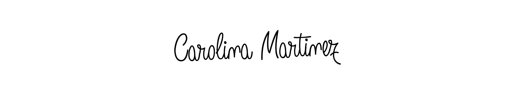 Make a beautiful signature design for name Carolina Martinez. With this signature (Angelique-Rose-font-FFP) style, you can create a handwritten signature for free. Carolina Martinez signature style 5 images and pictures png