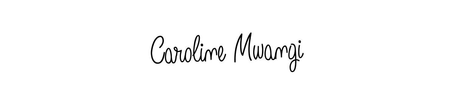 How to make Caroline Mwangi name signature. Use Angelique-Rose-font-FFP style for creating short signs online. This is the latest handwritten sign. Caroline Mwangi signature style 5 images and pictures png