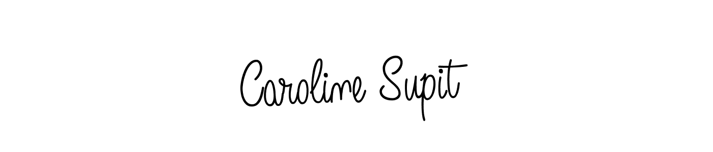 How to make Caroline Supit signature? Angelique-Rose-font-FFP is a professional autograph style. Create handwritten signature for Caroline Supit name. Caroline Supit signature style 5 images and pictures png