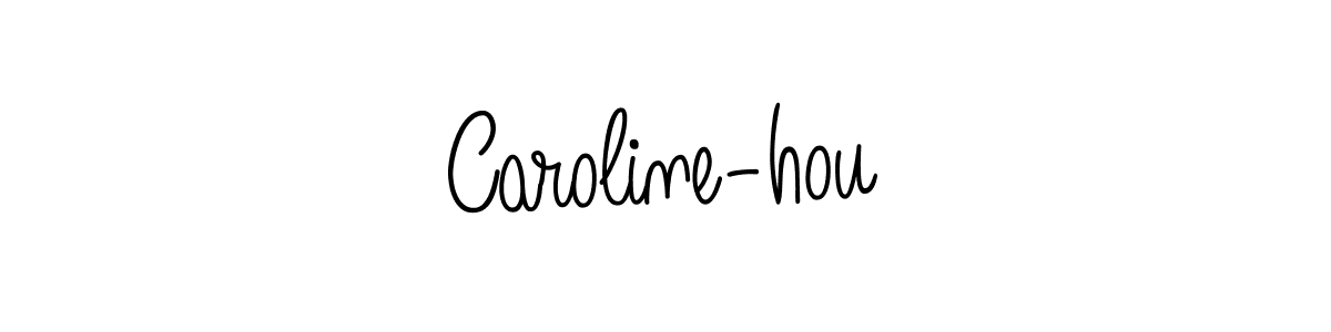 How to make Caroline-hou signature? Angelique-Rose-font-FFP is a professional autograph style. Create handwritten signature for Caroline-hou name. Caroline-hou signature style 5 images and pictures png