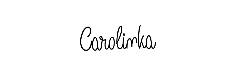 How to Draw Carolinka signature style? Angelique-Rose-font-FFP is a latest design signature styles for name Carolinka. Carolinka signature style 5 images and pictures png
