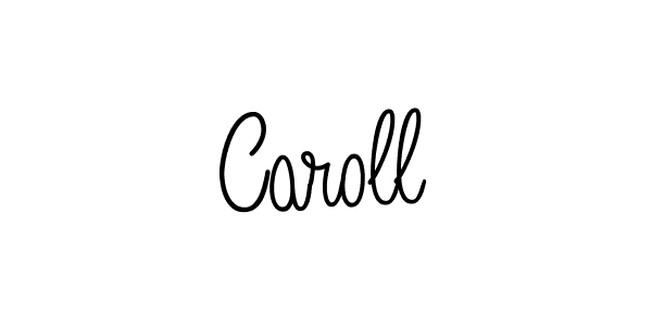 Make a beautiful signature design for name Caroll. Use this online signature maker to create a handwritten signature for free. Caroll signature style 5 images and pictures png